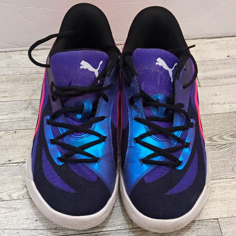 PUMA All-Pro Nitro PRO16 League Men’s Low Top Basketball Shoes Purple 311258-01